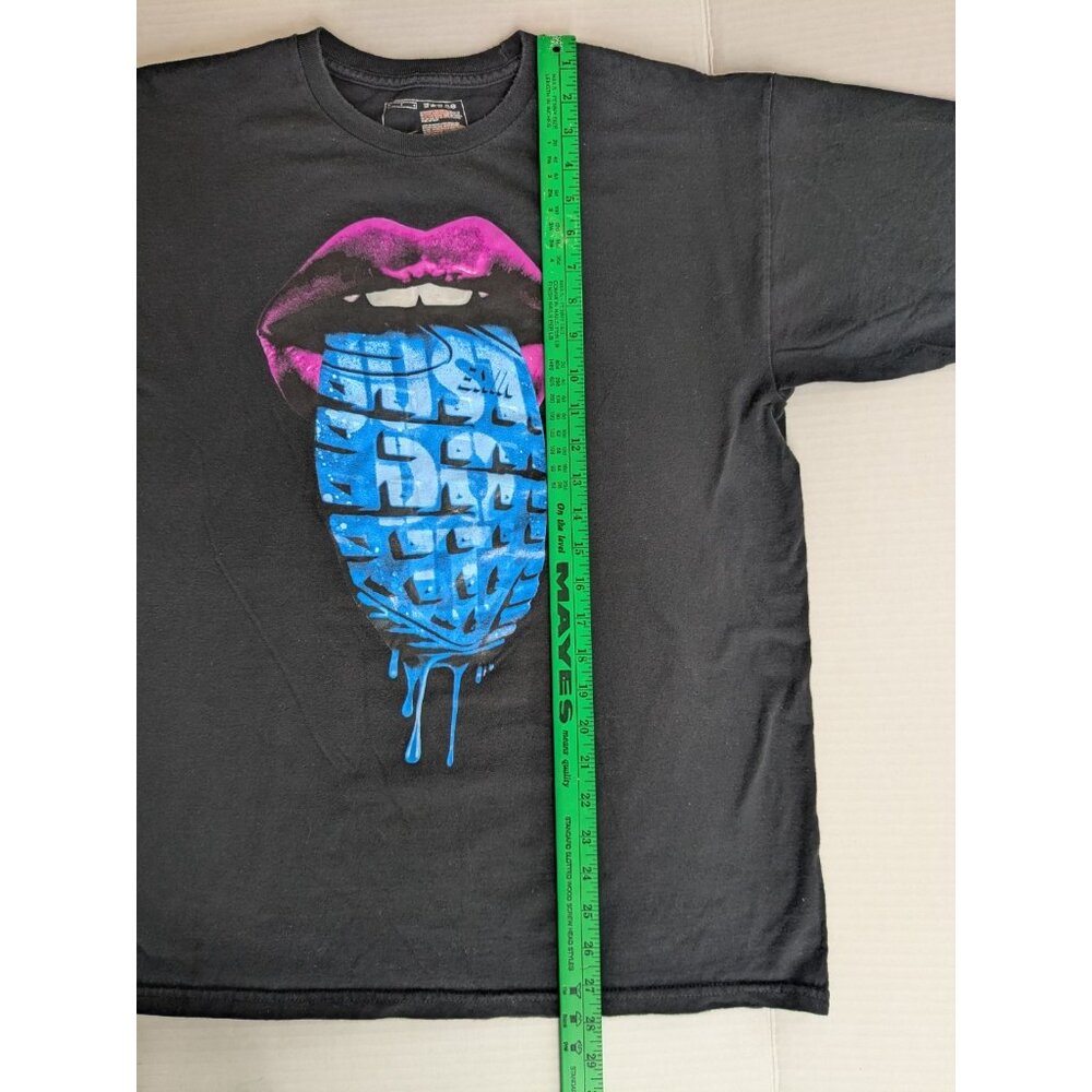 Nike Sportswear Lips and Tongue Black Tshirt Men's Sz L 100% Cotton Just Do It - Picture 10 of 10